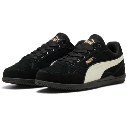 PUMA K-Moda Suede Sneaker Damen 01 - PUMA black/warm white/PUMA gold 39