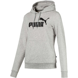 PUMA Essential Logo Hoodie Damen light grey heather XS