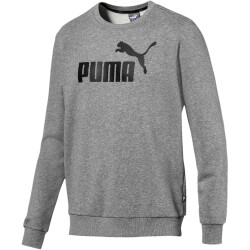 PUMA Essential Logo Crew Sweatshirt medium gray heather S
