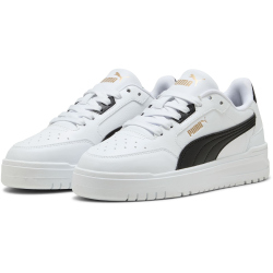 PUMA Shuffle Downtown Lo Sneaker Kinder 02 - PUMA white/PUMA black/PUMA gold 36