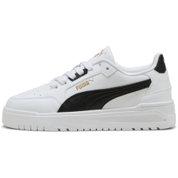 PUMA Shuffle Downtown Lo Sneaker Kinder 02 - PUMA white/PUMA black/PUMA gold 36