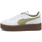 PUMA Palermo Elevata Leder Plateau Sneaker Damen 05 - PUMA white/lux army 36