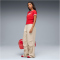 PUMA Arizona Nylon Sneaker 20 - for all time red/puma white/puma gold 36