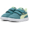 PUMA Courtflex V3 Mesh Baby-Sneaker mit Klettverschluss 20 - baltic sea blue/apple spritz 21