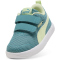 PUMA Courtflex V3 Mesh Baby-Sneaker mit Klettverschluss 20 - baltic sea blue/apple spritz 21