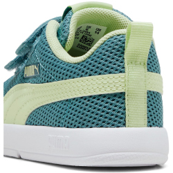 PUMA Courtflex V3 Mesh Baby-Sneaker mit Klettverschluss 20 - baltic sea blue/apple spritz 22