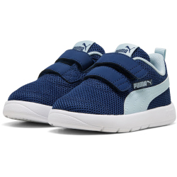 PUMA Courtflex V3 Mesh Baby-Sneaker mit Klettverschluss 19 - blue jewel/lucite 22