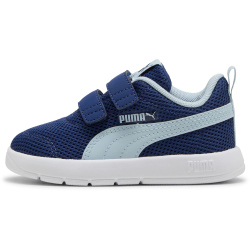 PUMA Courtflex V3 Mesh Baby-Sneaker mit Klettverschluss 19 - blue jewel/lucite 22