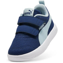 PUMA Courtflex V3 Mesh Baby-Sneaker mit Klettverschluss 19 - blue jewel/lucite 22