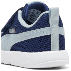 PUMA Courtflex V3 Mesh Baby-Sneaker mit Klettverschluss 19 - blue jewel/lucite 22