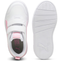 PUMA Courtflex V3 Sneaker mit Klettverschluss Kinder 09 - PUMA white/pink lilac 30