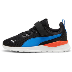 PUMA Anzarun Lite AC PS Kinder Sneaker mit Klettverschluss 38 - PUMA black/hyperlink blue/PUMA white/redmazing 34.5