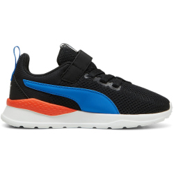PUMA Anzarun Lite AC PS Kinder Sneaker mit Klettverschluss 38 - PUMA black/hyperlink blue/PUMA white/redmazing 34.5