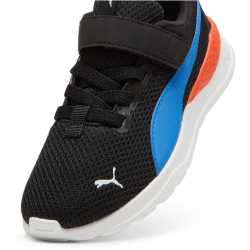 PUMA Anzarun Lite AC PS Kinder Sneaker mit Klettverschluss 38 - PUMA black/hyperlink blue/PUMA white/redmazing 34.5