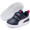 PUMA Courtflex V2 Baby-Sneaker mit Klettverschluss 01 - peacoat/high risk red 20