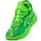 PUMA MB.04 Lo Team Basketballschuhe Kinder 04 - green glare/fizzy light 38.5