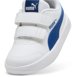 PUMA Courtflex V3 Baby-Sneaker mit Klettverschluss 08 - PUMA white/clyde royal 22