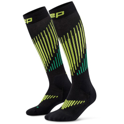 CEP Core Run Merino 3.0 Laufsocken Damen 582 - black/lime...