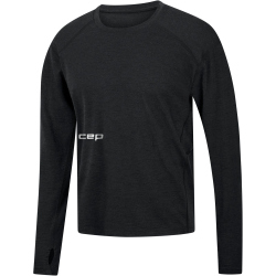 CEP Core Run Merino langarm Laufshirt Herren 301 - black L