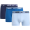 3er Pack NIKE Cotton Stretch Boxershorts Trunks Herren 459 - soft blue S