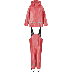 ZigZag Sylvia Glitter PU Regenjacke + Regenhose Set Kinder