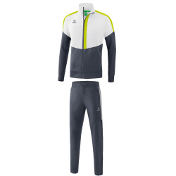 erima Squad Trainingsanzug white/slate grey/bio lime 3XL