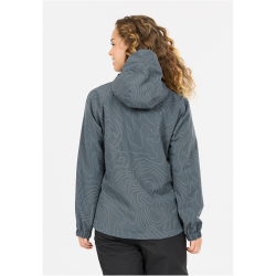 Weather Report Camelia AWG Allover Print Allwetterjacke Damen 2130 - dark slate 36