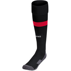 JAKO Boca Stutzenstrümpfe schwarz/sportrot 3 (35-38)