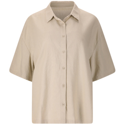nou Natasha kurzarm Leinenbluse Damen 1308 - nou sand 36