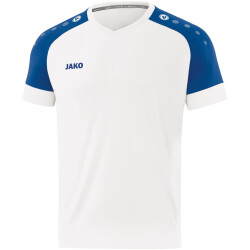 JAKO Champ 2.0 kurzarm Trikot weiß/sportroyal 116