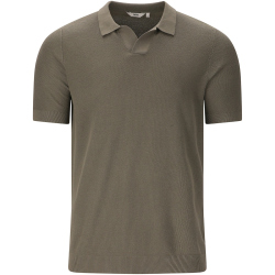 nou Beusch Knitted Poloshirt Herren 3211 - smokey olive S