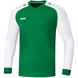 JAKO Champ 2.0 langarm Trikot sportgrün/weiß 116