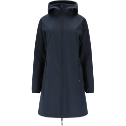 NORTH BEND Langer Softshellmantel Damen 2048 - navy...