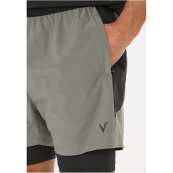 VIRTUS Dylan V2 2in1 Trainingsshorts Herren 1013 - gunmetal M