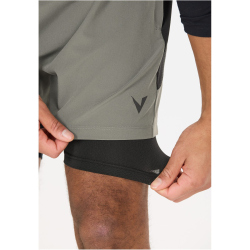 VIRTUS Dylan V2 2in1 Trainingsshorts Herren 1013 - gunmetal M