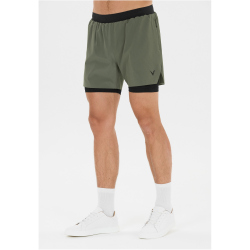 VIRTUS Ado 2in1 Ripstop Laufshorts Herren 3210 - pine S