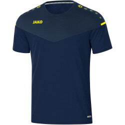 JAKO Champ 2.0 T-Shirt Damen marine/darkblue/neongelb 34