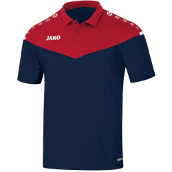 JAKO Champ 2.0 kurzarm Poloshirt Damen marine/chili rot 34