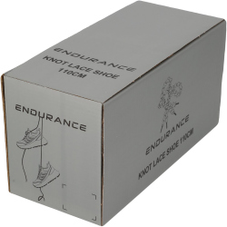 ENDURANCE Knot Schnürsenkel (140 cm) 1001 - black