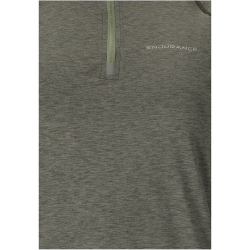 ENDURANCE Canna V2.0 Melange 1/2-Zip Laufshirt Damen 1013 - gunmetal 36