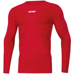 JAKO Comfort 2.0 langarm Funktionsshirt sportrot L