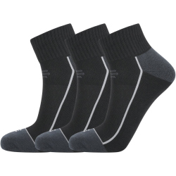 3er Pack ENDURANCE Avery Quarter Socken 1001 - black 31-34