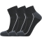3er Pack ENDURANCE Avery Quarter Socken 1001 - black 31-34