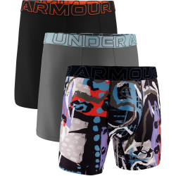 3er Pack UNDER ARMOUR Performance Tech Graphic 6" Boxershorts Herren