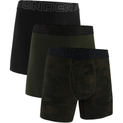 3er Pack UNDER ARMOUR Performance Cotton Print 6" Boxershorts Herren