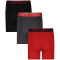 3er Pack UNDER ARMOUR Performance Tech Solid Boxershorts Jungen 989 - black/red S (8-9 Jahre)