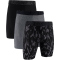 3er Pack UNDER ARMOUR Performance Tech Mesh Print 9" Boxershorts Herren 021 - castlerock S