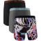 3er Pack UNDER ARMOUR Performance Tech Graphic 6" Boxershorts Herren 438 - blue haze M