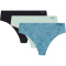 3er Pack UNDER ARMOUR Pure Stretch No-Show Print String Damen 490 - enamel blue XS