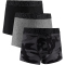 3er Pack UNDER ARMOUR Performance Tech Print 3" Boxershorts Herren 001 - black XS